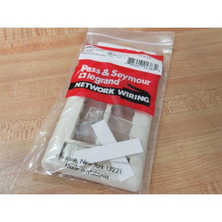 Pass & Seymour PSF6-LA Legrand DataCom Faceplate PSF6LA (Pack of 10)