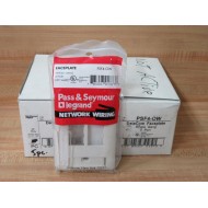 Pass & Seymour PSF4-OW Legrand DataCom Faceplate PSF4OW (Pack of 15)