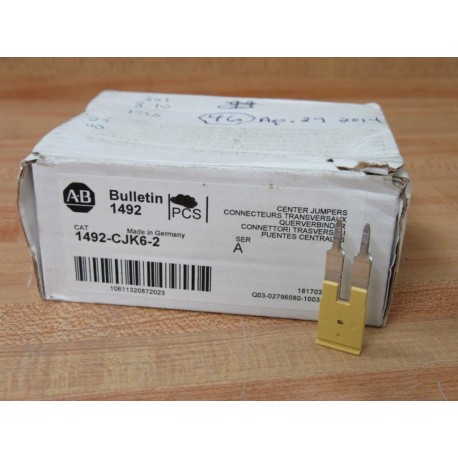 Allen Bradley 1492-CJK6-2 Plug In Center Jumper (Pack of 46)