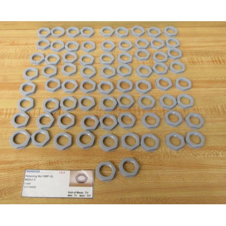 Lapp 53119020 M20 X 1.5 Skintop Locknut (Pack of 72) - New No Box