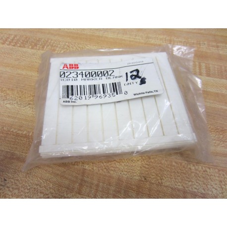 ABB 023400002 Marker Blank RC810 (Pack of 12)
