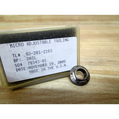Micro-Adjustable Tooling 93-201-2163 Dial  932012163
