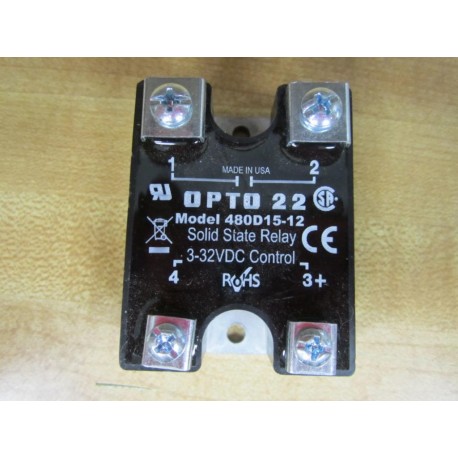 Opto 22 480D15-12 Solid State Relay 480D1512 - New No Box