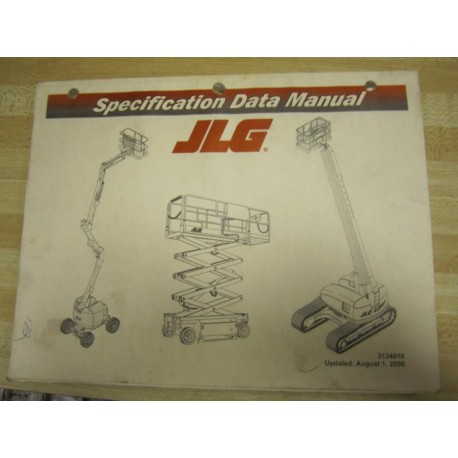 JLG 3124016 Specification Data Manual - Used