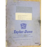 Taylor Dunn 1254B Instructions And Part List - Used