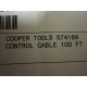 Cooper 574189 Control Cable 100 Ft - New No Box