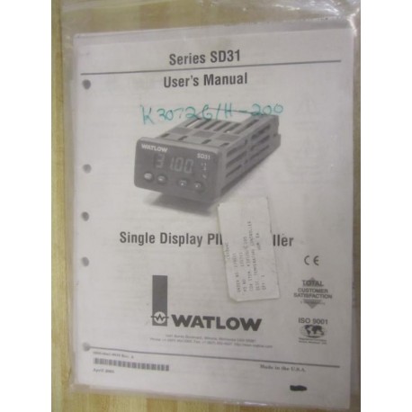 Watlow 131901 User Manual - Used