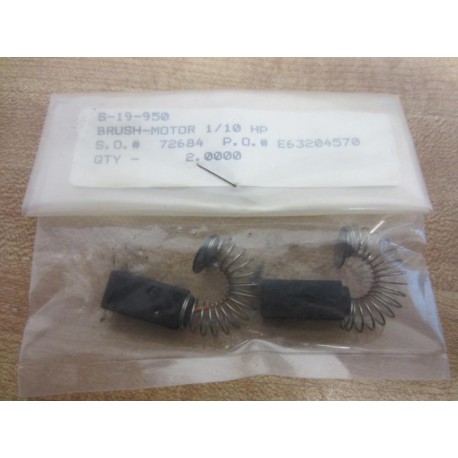 Motor Brush 110HP 0.25 x 0.375 x 1 IN (Pack of 2)