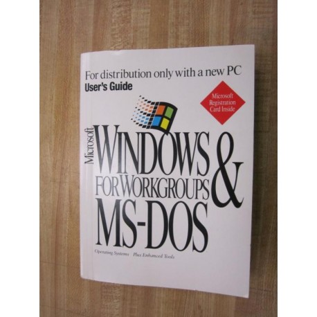 Microsoft MS-DOS User's Manual - Used