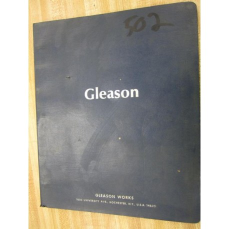 Gleason Works 502 Replacement Parts Manual - Used