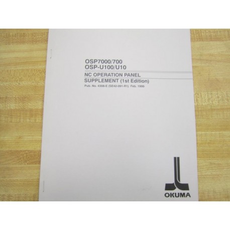 Okuma OSP7000700 Supplement Manual - Used