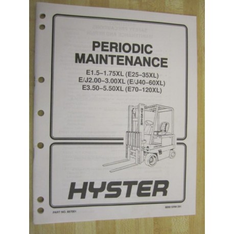 Hyster 897001 Periodic Maintenance Manual Hy-897001 - Used