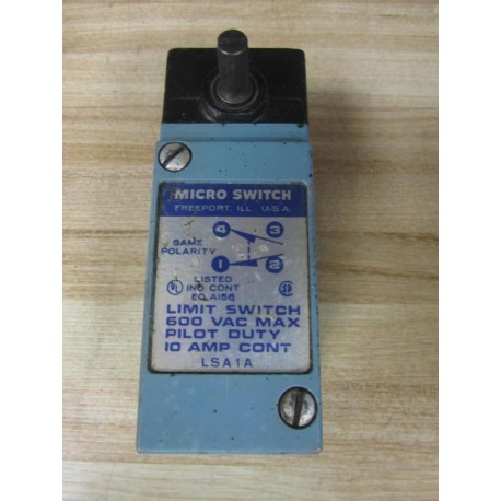 Micro Switch LSA1A Honeywell  Limit Switch WO Roller Arm - Used