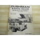 Cushman 826158 Parts Manual - Used