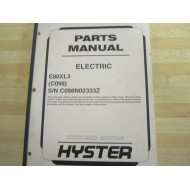 Hyster E80XL3 Parts Manual Hy-E80XL3 - Used