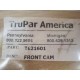 Trupar America TE21601 Front Cam - New No Box