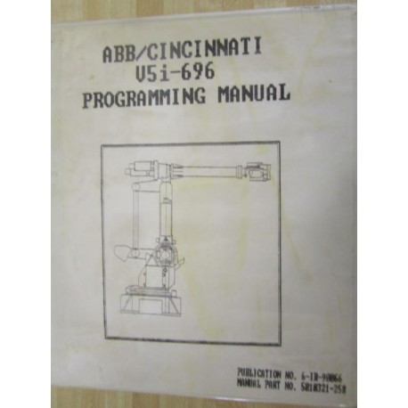 Cincinnati Electrosystems 5010321-258 Programming Manual 5010321258 - Used