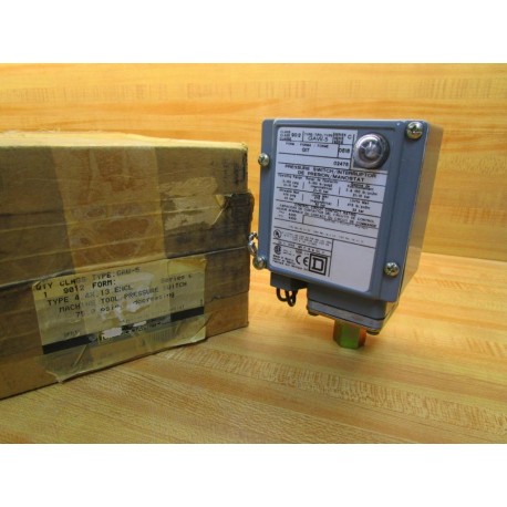 Square D 9012-GAW-5 Pressure Switch 9012GAW5 WIndicator Light