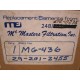 Mc Masters Filtration MG-436 Filter Element MG436