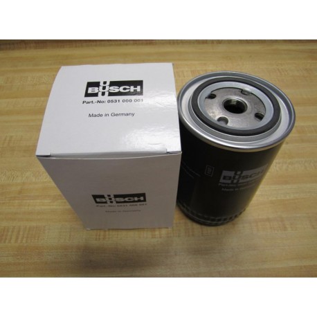 Busch 0531 000 001 Spin On Oil Filter 0531000001