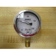 Trerice 0-200 PSI Gauge Liquid Filled 14" Thread Size Bottom Mount - New No Box