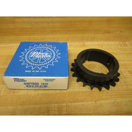 Martin 40BTB20 1610 Taper Bushed Sprocket