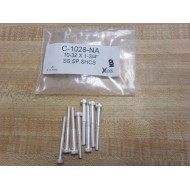 UC Components C-1028-NA Non-Vented Screws 10-32x1-34 (Pack of 8)