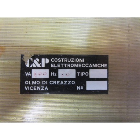 Costruzioni Elettromeccaniche VA 800 HZ 60 Transformer - Used