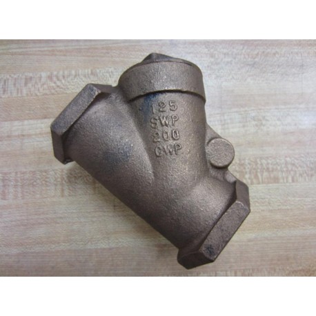 Nibco 125SWP Y Valve - 1 14 - New No Box