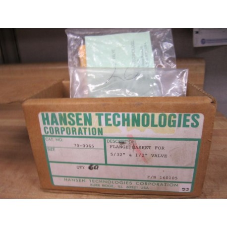 Hansen Technologies 70.0065 Disc Strainer Flange Gasket 700065 (Pack of 67)