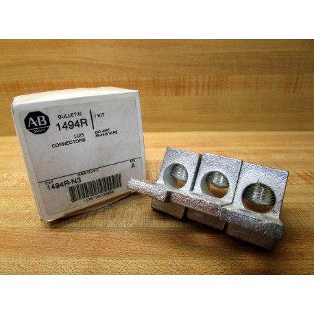 Allen Bradley 1494R-N3 Lug Connectors 1494RN3 (Pack of 3)