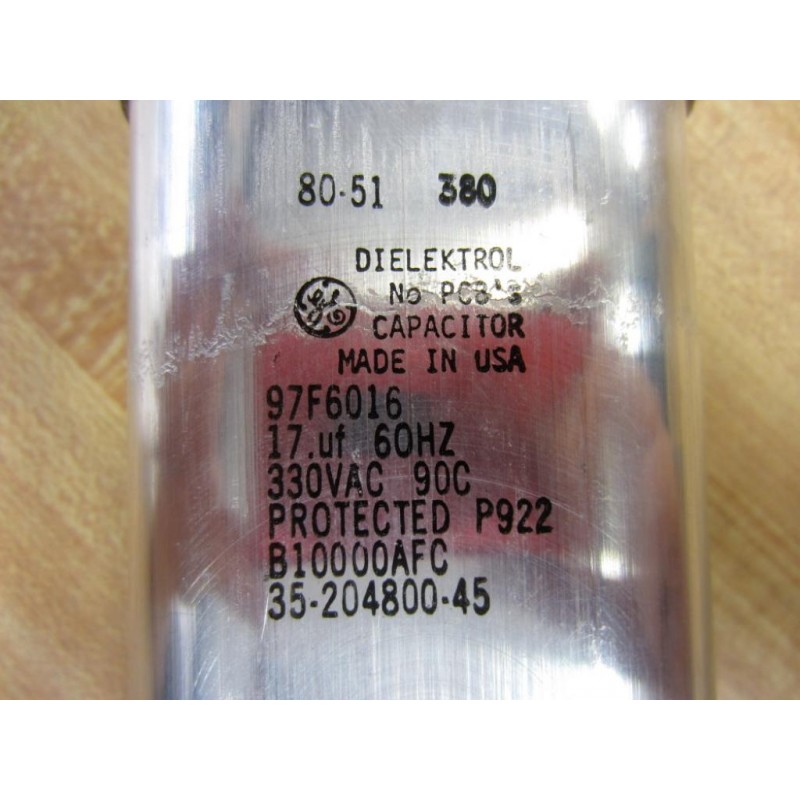 Details about   Dielektrol 97F6016 Capacitor 17.uF 60Hz 