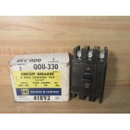 Square D QOU-330 Circuit Breaker  41892 3P 30A