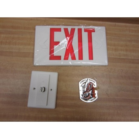 Cooper LPX70RWH Exit Sign - New No Box