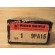 Micro Switch 9PA15 Honeywell Actuator Switch wRoller Lever