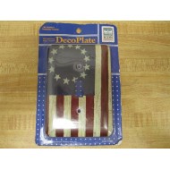 Icon 610026005097 Deco Plate Wall Plate American Flag (Pack of 3)