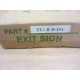 Astralite ST-1-R-W-EM ST1RWEM Exit Sign