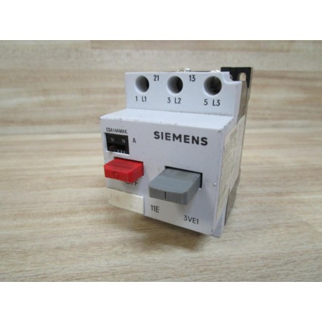 Siemens 3VE1010-2M Starter  Protector 3VE10102M - Used