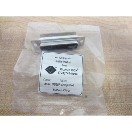 Black Box FA020 Crimp Shell 25 Pin Female DB25F (Pack of 7)