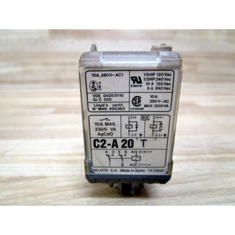 Releco C2-A20 T Relay C2A20T - Used