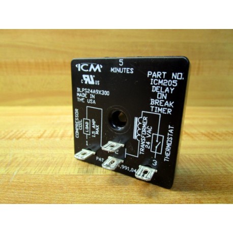 ICM ICM205 Time Delay Relay ICM205B - Used