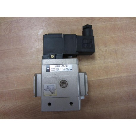 SMC AV3000-03-5DZ Soft Start Solenoid Valve DC24V - Used