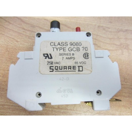 Square D 9080-GCB-70 Circuit Breaker Ser. B 7A - Used