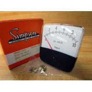 Simpson 1223 Volt Meter 15577 Cracked