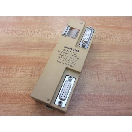 Siemens 6ES5 316-8MA12 SIMATIC S5 Interface Module 6ES53168MA12 - Used
