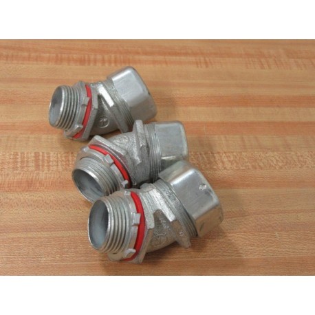 Thomas & Betts 5344 1" 45° Liquidtight Connector (Pack of 3) - New No Box