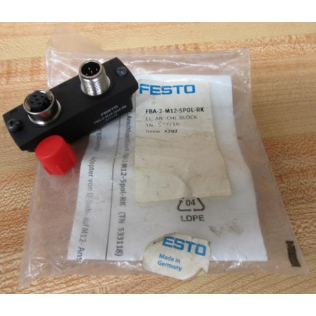 Festo FBA-2-M12-5POL-RK Bus Connection FBA2M125POLRK