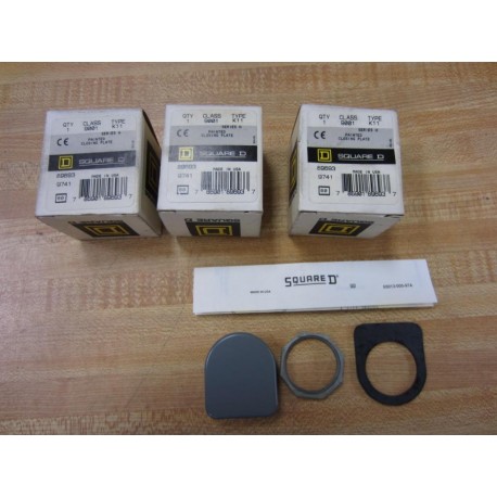 Square D 9001 K-11 9001K11 Pack Of 3 Painted Closing Plates Series H
