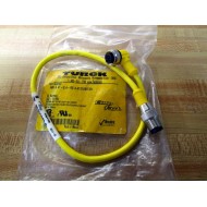 Turck WK 4.4T-0.4-RS 4.4TS1587SV Eurofast Molded Cordset U2-11194