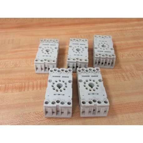 Kuhnke Z345.12 Relay Socket Z34512 (Pack of 5) - Used